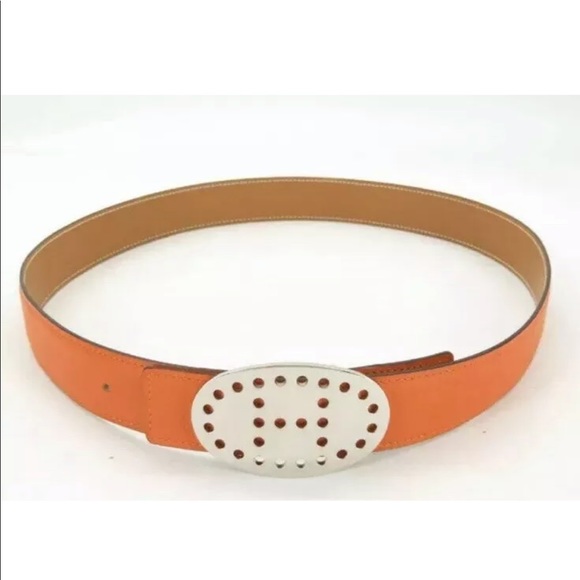 HERMES EVELYNE REVERSIBLE BELT SIZE 80 WITH BOX. - Picture 2 of 8